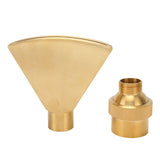 Fan Shaped Pond Sprinkler G11/2 Adjustable Brass Fan Shaped Fountain Nozzle for Garden Museums V1294-YM0901-3111230203511