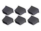 6Pcs 3 Inch Trapezoid Furniture Risers Sofa Leg Pads for Bed Table Cabinet Sofa Feet Black V1294-YM0716-3116220007911
