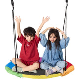 Tree Swing, 40 Inch Saucer Swing, 750lbs Weight Capacity, 900D Oxford Fabric Swing Seat with 2 Tree V952-CSFDQQCSFD407SNPQV0