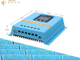 Blue 80A MPPT Solar Charge Controller with LCD Display and Dual USB Ports V178-59151