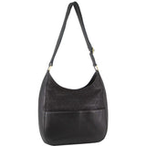 Pierre Cardin Womens Italian Leather Bag Perforated Cross Body Travel - Black V563-PC-3343-BLK