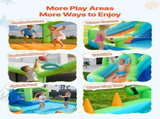 Inflatable Bounce House, 3.4 x 3.74 x 2.13 m Inflatable Bounce House Water Slide, Bouncer Castle V952-CQCBKWSLXSCG0IQ90001V3
