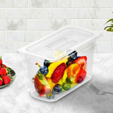 SOGA 200mm Clear Gastronorm GN Pan 1/3 Food Tray Storage with Lid VICPANS1424WLIDX1