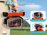 20000mAh Portable Camping Fan, Rechargeable Battery Operated Oscillating Camp Tent Fan W/Remote V1079-CAMPINGFANOG