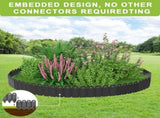 Garden Edging Border,Lawn Garden Fence Edgings 6X 8 Garden Edging Plastic Landscape Edging with V1192-AZ-W-17638