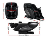 Livemor 4D Massage Chair Recliner SL Track Full Body Zero Gravity Massager Heated AI Body Scan REILY MASCHR-4D-REILY-BK