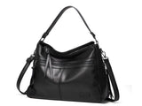 Black Spacious & Stylish PU Leather Tote Bag - Versatile Shoulder/Crossbody V888-ELOSUNG21414