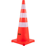 VEVOR Safety Cones, 6" x 36" Cones, PVC Orange Construction Cones, Reflective Collars V952-AQZYCQHBJ3636KKUBV0