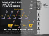 Mershine Vacuum Stand for Dyson V16 G5 V15 V11 V10 V8 V7 V6, Carbon Steel Cordless Vacuum Holder V1181-HI007