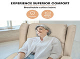 FORTIA Electric Recliner Lift Heat Chair for Elderly, Massage, Heat Therapy, Aged Care, Beige V219-HECLCRFOB3BG
