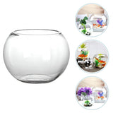 Glass Fish Bowl Bubble Vase for Betta Goldfish Home Decor for Home Decor, Aquarium Display, V1192-AZ-W-26282