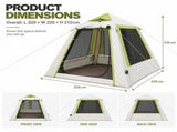 Weisshorn Inflatable Mesh Gazebo Tent, Air-Frame with Extendable Canopy XFSK-KH-SD-TW