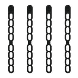 4 Pcs Silicone Latch Strap Tie for Slow Cooker Lid Lunch Box Bundling Organizing Black Gray V1189-LWWAL-20260327-04689