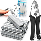 Ring Clamp with Clips Fences, Car Cushions Metal Fencing Pig Ring Clamp Wire Mesh Clamp for Pet V1237-MS-626-229