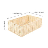 Paper Rope Woven Storage Basket for Desktop Organization, Beige V1366-AZ2-W-21113
