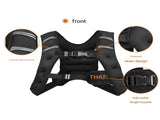 Black Gym Partner Weighted Vest - Adjustable & Reflective for Running, Training & Strength V888-ELOSUNG34740