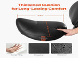 Saddle Rolling Stool, PU Leather Rolling Stool with Backrest, 360&deg Swivel Drafting Stool with V952-MADHSJSMADYKGSSYWV0
