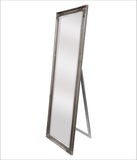 French Provincial Ornate Mirror - Antique Silver - Free Standing 50cm x 170cm V292-M-FR-FS-SILVER