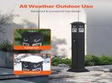Cigarette Butt Receptacle, Weatherproof Cigarette Butt Container with 4 Disposal Openings & Top V952-SYYHTLSKZFTTQ80S0V0