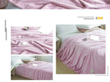 Cooling Blanket Milk Fleece Lattice Jacquard Blanket Summer Cold Single Nap Blanket for Sofa Bed V1294-YM0716-3117220176715