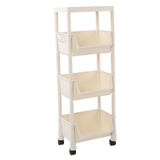 Compact Rolling Storage Organizer Large Capacity Mobile Utility Cart Movable Storage Book Shelves V1294-YM0901-3116230009715