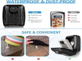 Waterproof Outdoor Wall-Mount Key Lock Box with Push-Button Combination, Black V1188-MS-731-060