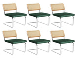 Levede 6xRattan Chair Dining Chairs CH1108-2-GNX3