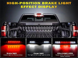 For Dodge 94-01 Ram 1500/2500/3500 Pickup 2-Rows 24 LEDs Third 3rd Tail Brake Light Lamp, Black, for V1189-LC-QP-00758