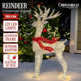 Christabelle Large 1.5m Christmas Reindeer Outdoor Indoor Display Decoration Lawn Statue LED Li 112_SB505