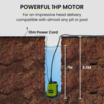 PROTEGE Tight Access Dirty Water Submersible Sump Pump, Integrated Float Switch V219-PMPWTPPTDW7A