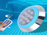 12LED 12W AC12V Swimming Pool Wall Light Remote Control IP68 Underwater Lights Decor V1294-YM0901-3119200049011