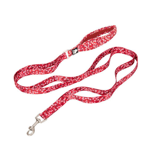 True Love Floral Multi Handle Dog Lead - Red, S ZAP-TLL3112-4-RED-S