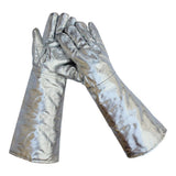 2 Pairs Welding Gloves Heat Resistant Glove with Insulation Aluminum Foil Material for Furnace V1369-AZ3-W-18960