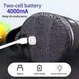 Black Portable Juicer - Rechargeable Outdoor Travel Juice Cup with Six Blades, Multifunctional V888-ELOSUNG13301