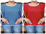 4 Pack Unisex Adult Bibs for Elderly Women Men Waterproof Bib for Eating Adjustable and Washable V1369-AZ3-W-18859