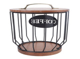 Rustic Filter Holder with Lid Filter Storage Container Pod Holder for Counter V1294-YM0706-3118230161111
