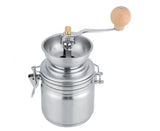 Stainless Steel Manual Coffee Grinder for Spices & Nuts, Hand Tool, Silver V1263-JX-2877
