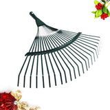 1Pcs Leaf Rake for Yard Green Steel Tool for Gardening Leaf Collection V1369-AZ3-W-15983