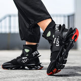 Men'S Casual Shoes Blade Style Shoes Breathable Sports Shoes Shock Absorbing - Red - Size 41 V1106-919-10345-RED-41