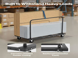 Drywall Cart Dolly, 816 kg Load Capacity, Steel Panel Truck Cart with 12.5 mm Swivel Casters, Lumber V952-BLTCHJGSGSBKHDXOC001V0