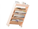 Classroom Bookshelf Multilayer with Universal Wheel Book Storage Shelving for Living Room V1294-YM0512-3117220266613