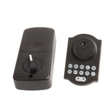 Electronic Keypad Lock Front Door Entry Deadbolt Lock Multifunctional Password Lock with Key Black V1294-YM0901-3114230106111