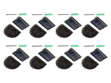 8 Sets Solar Panel Lamp LED Decorative Wall Light for Outdoor Courtyard Terrace Built in Battery V1294-YM0703-3119230047411