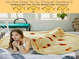 Burritos Tortilla Throw Blanket , Novelty Funny Round Blanket for Kids & Adults, Soft V1107-BURRITOS TORTILLA THROW BLANKET2-71 INCHES