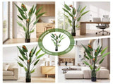 Artiss 150cm Artificial Bird of Paradise Plant with Flowers Realistic Leaves for Home Office Decor AP-TREE-BIRD-FL-150