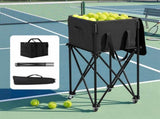 Everfit Foldable Tennis Hopper Stand with Wheels Holds Up to 150 Balls BSR-A-TENNIS