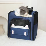 Out & About with Your Furry Friend Cat-Ear Breathable Backpack, Perfect for Cats & Dogs up to V1385-CWB-WU-927-009