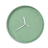 Mute Quartz Clock Wall Watch Minimalist Modern Plastic Wall Clock for Living Room BedroomGreen V1294-YM0523-3115220015812