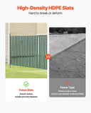 Bottom Locking Privacy Slats, Single-Wall Vertical Bottom-Locking Slats for Chain-Link Fence, V952-DBYSBTDBPE4FL2OHIV0