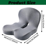 Ergonomic Memory Foam Seat Cushion with Lumbar Support and Tailbone Protection for Office Chairs, V1188-MS-325-0092